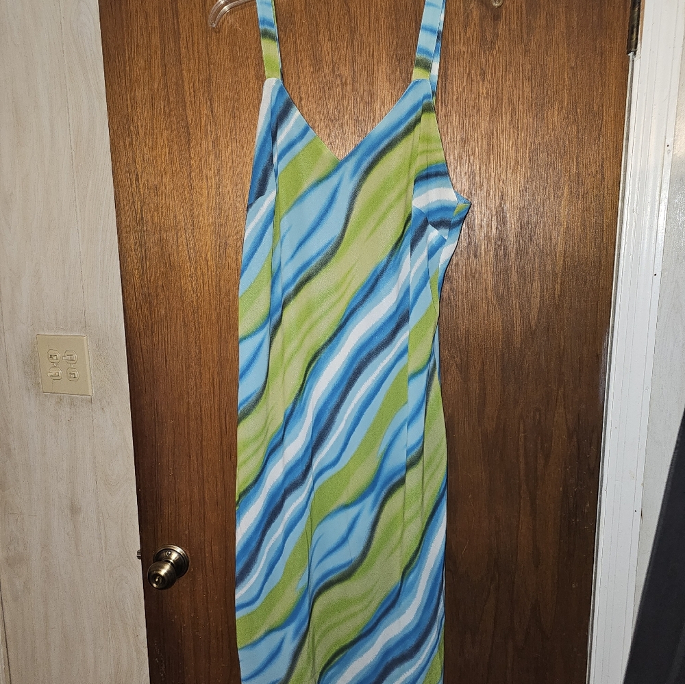 Colorful Striped Maxi Dress